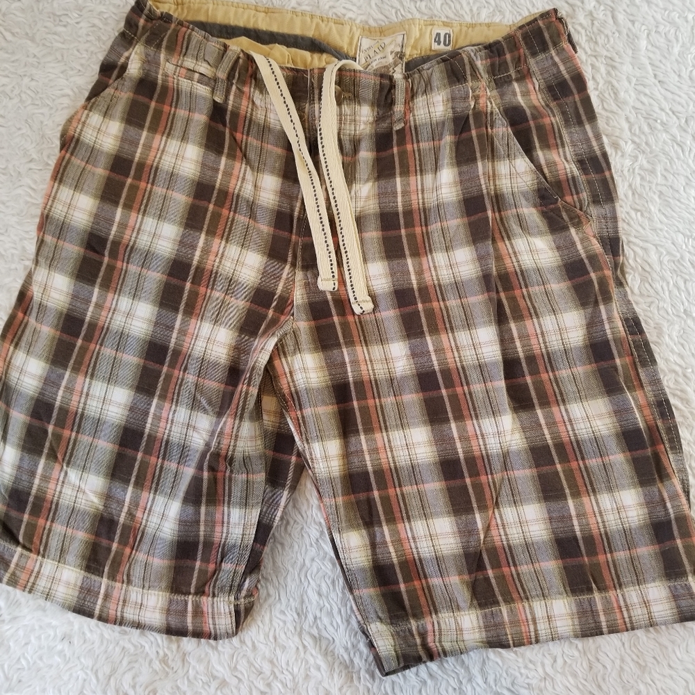 Vintage Plaid Men Shorts